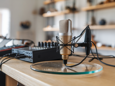 Wie ich mit einem kontaktmikrofon glasplatten in drei ambientphasen verwandle