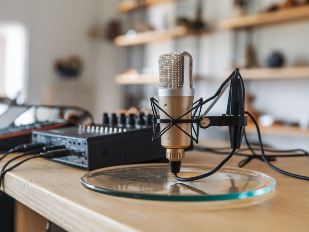 Wie ich mit einem kontaktmikrofon glasplatten in drei ambientphasen verwandle
