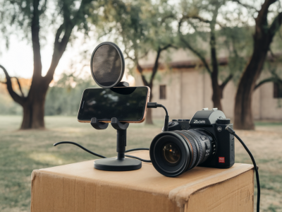 Praktische Anleitung: ein einfaches Feldaufnahme-Set mit Smartphone und Zoom H4n